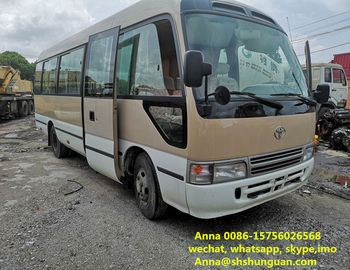 중국 26 - 30 좌석 2015 소형 사용된 연안 무역선 버스 6620 * 2240 * 3020 Mm 수동 변속 장치 공장