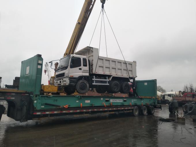 빨강 트럭 30 톤 팁 주는 사람 13000 Kg 차량 무게 수동 변속 장치
