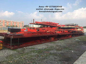 중국 대규모 사용된 트럭 트레일러, 콘테이너 수송 해골 평상형 트레일러 반 트레일러 협력 업체