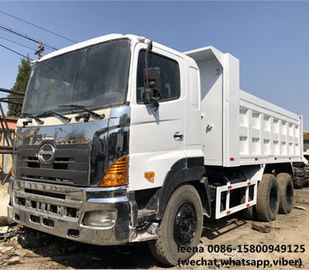 중국 2012년에 하는 사용된 hino 700 시리즈 25-30ton 덤프 트럭 350 마력 16 cbm 하치장 상자 협력 업체