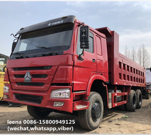 중국 디젤 엔진 Howo 375 사용된 덤프 트럭 25-30 톤 수용량 16-20 Cbm 하치장 상자 협력 업체