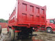 빨강 트럭 30 톤 팁 주는 사람 13000 Kg 차량 무게 수동 변속 장치 협력 업체