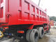 빨강 트럭 30 톤 팁 주는 사람 13000 Kg 차량 무게 수동 변속 장치 협력 업체