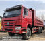 중국 디젤 엔진 Howo 375 사용된 덤프 트럭 25-30 톤 수용량 16-20 Cbm 하치장 상자 수출업자